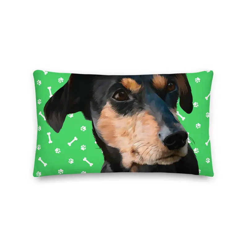 Custom Dog Pillow (Large Face)